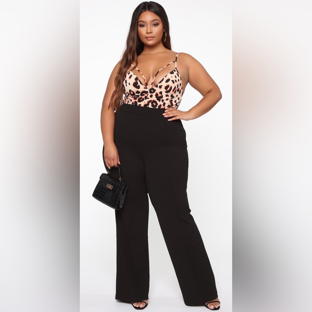 NWT Fashion Nova Victoria High Waisted Wide Leg Dress Pants/Slacks Sz 1X